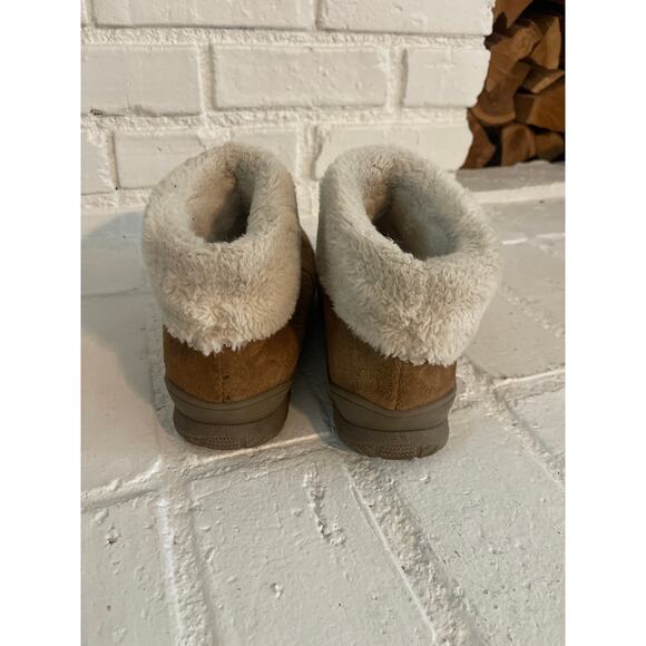 Minnetonka Ankle Boots Suede Faux Fur Lined Women's Size 8 - Picture 4 of 6